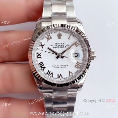 (EW)Rolex Oyster Datejust White Dial 36mm Watch Best AAA Replica Watches China watches