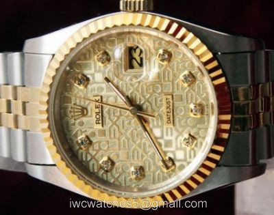 Rolex 16233 Fake Datejust Watch: 2-Tone Jubilee Gold Micor Face Mens Watch watches