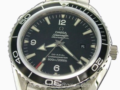 Replica Omega Seamaster Planet Ocean Watch Stainless Steel Black Dial 43mm watches