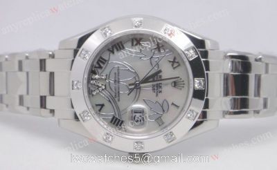 Rolex White Gold Masterpiece White MOP Face Lady Size watches
