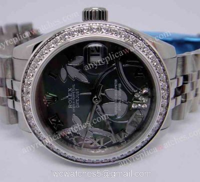 Swiss Quality Rolex Datejust watch Black MOP Dial Diamond Mens Watch watches