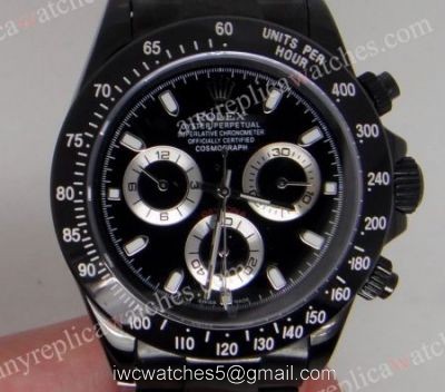 Replica Rolex Daytona Watch / Black Case / Black Dial 40mm for Sale watches
