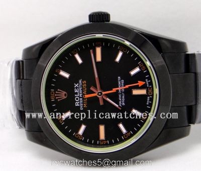 All Black Rolex Milgauss Watch w/ Black Face 40mm watches