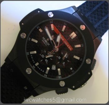 Solid Black Hublot Luna Rossa Replica Watch Chronograph Watch watches