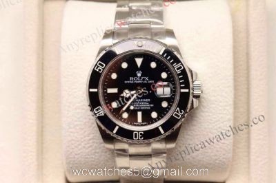 SWISS ETA 2836 MOVEMENT ROLEX SUBMARINER CERAMIC BLACK WATCH watches