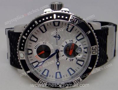 Ulysse Nardin Replica Maxi Marine Diver watch SS White Face watches