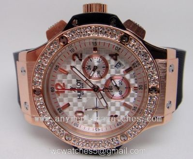 Hublot Big Bang Gold Diamonds White Carbon Face Hublot Geneve watches