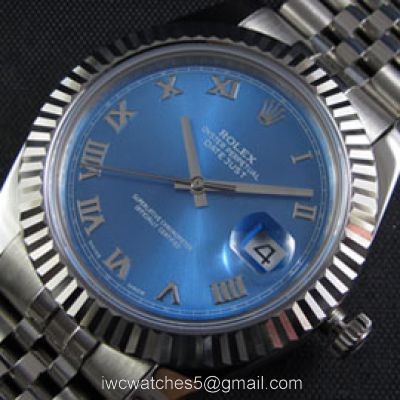 Clone Swiss ETA2836 Rolex Datejust II Asian Swiss Blue Dial Mens Watch watches