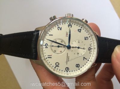 IWC Portuguese Chronograph White Arabic 40mm watches