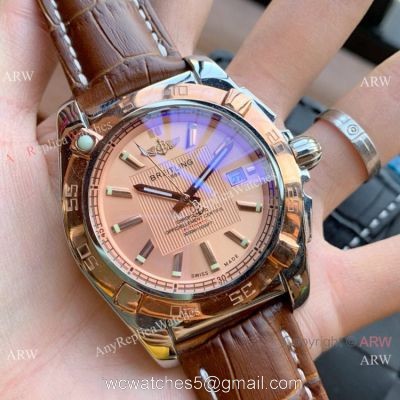 Wholesale Copy Breitling Chronomat 01 Rose Gold Dial Watches watches