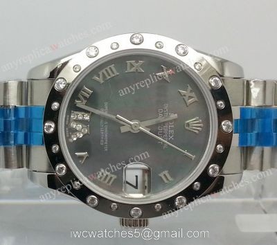 ROLEX DATEJUST SPECIAL EDITION VI Diamond Marker / BLACK MOP DIAL watches