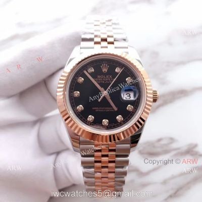 (EW) Rolex Datejust II 41mm 3255 Black Diamond Face Watch Best AAA Replica Watches China?Dealer watches