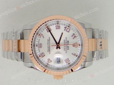 Rolex Datejust Replica Watch 2-T Rose Gold President Band/ Arabic Face watches