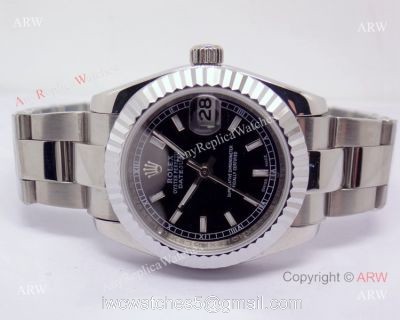 Copy Rolex Datejust President Watch Band With Black Face Midsize Watch 31mm watches