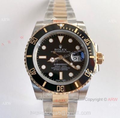 1:1 Replica Rolex Submariner 2 Tone SWISS 3135 V8 Watch Noob Watch Factory watches