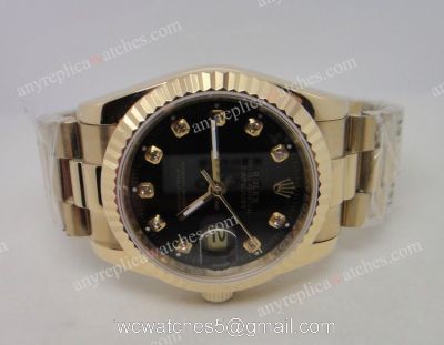 Rolex All Gold President Diamond Markers Mens Watch watches