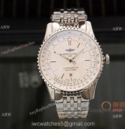 Best Replica Breitling Navitimer 1 Stainless Steel White Dial Watch watches