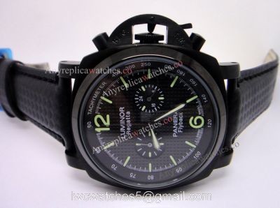 Replica Panerai Regatta Flyback Watch Black Case 44mm watches