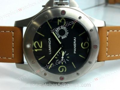 Panerai Egiziano Replica Watch Stainless Steel Brown Strap 47mm watches