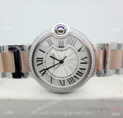 Replica Cartier Ballon Bleu 2 Tone Rose Gold Quartz Watch 36mm watches