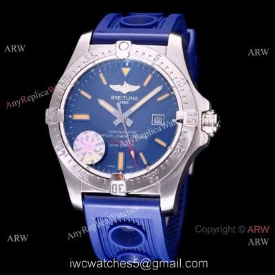 2018 New Breitling Avenger Blackbird Replica Watch Blue Band w Blue Face watches