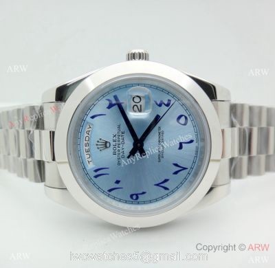 Copy Rolex Day-Date II Arabic Glacier Dial Special Middle East Edition 40mm Watch watches