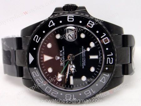 Black Case Rolex GMT MASTER II Watch Black Ceramic Buy Replica watches