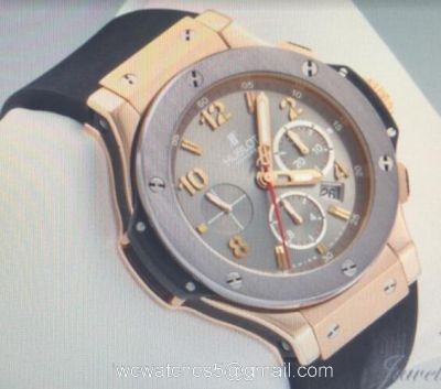 Hublot Big Bang Rose Gold Case and Black Rubber Strap 7750 Movement Swiss Grade watches