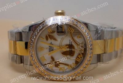 ROLEX DIAMOND BEZEL REPLICA DATEJUST SPECIAL EDITION WHITE FACE WATCH watches