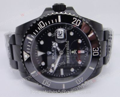 Buy Replica Rolex Mastermind Submariner Black PVD / Black Ceramic Bezel watches