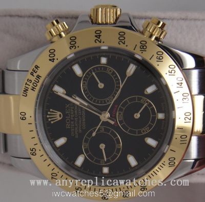 High Quality Rolex Daytona Watch 2-Tone Black Face 40mm watches