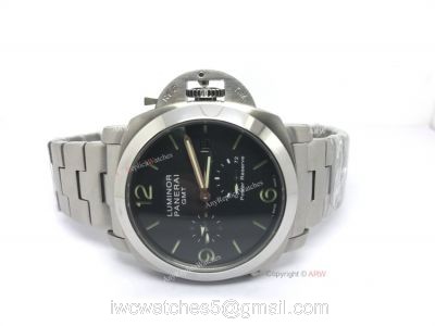 Luminor Panerai GMT Stainless Steel 72 Power Reserve Movement 44mm Watch watches
