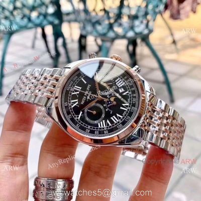 New Patek Philippe Grand Complication Chrono Watch 2 Tone Rose Gold watches