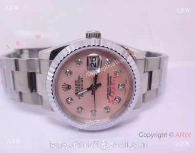 Rolex Oyster Datejust Pink MOP Face High Quality Replica Rolex Couple Watches watches
