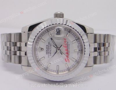 Replica Rolex Datejust Silver Face Jubilee band Ladies Watch watches