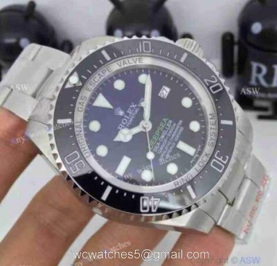 NEW UPGRADED Swiss ETA2836 Rolex Deepsea Blue Replica Watch Noob V7 watches