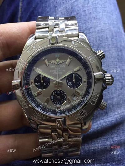 Breitling Chronomat B01 Stainless Steel Replica Watch Gray Dial watches