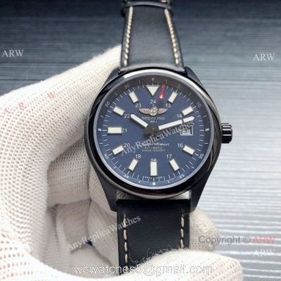 Best Replica Copy Breitling Superocean Black Steel Blue Dial Watch watches