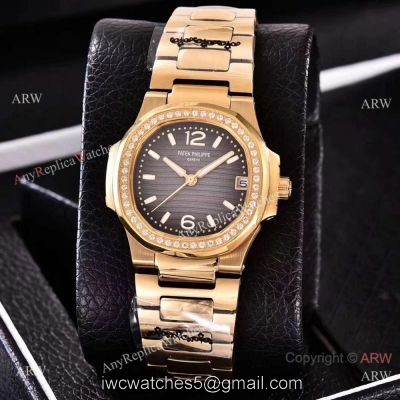 Swiss Quality Patek Philippe Nautilus Womens Watch Gold and Diamond watches