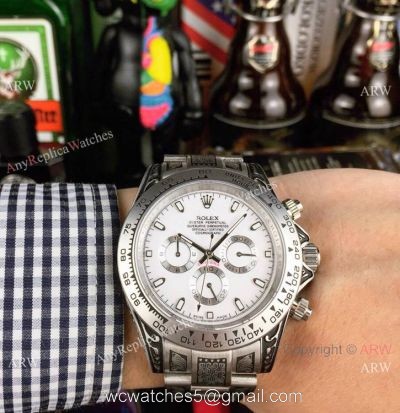 New Rolex Daytona SS White Dial Watch Vintage Rolex Replica Watches watches