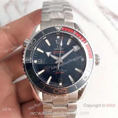 Swiss Replica Omega Seamaster Planet Ocean 600m Diver Men Watch Dark Blue Red Bezel watches