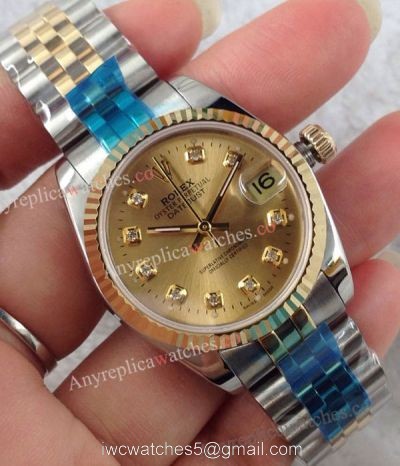 Replica Rolex 2-Tone Jubilee Datejust Gold Watch 31mm watches
