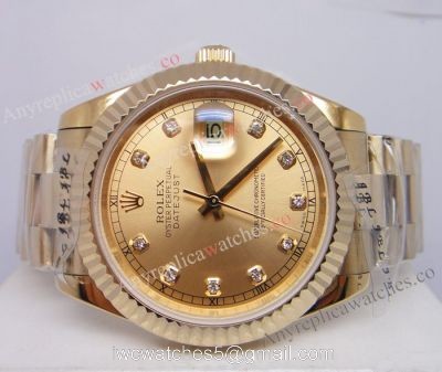 Rolex Datejust II Watch / AAA Grade / All Gold President / Buy Replica watches