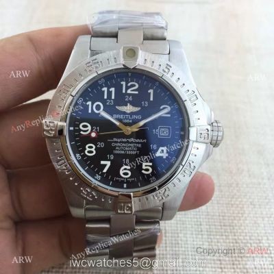Copy Breitling Superocean Stainless Steel Arabic Markers Watch watches