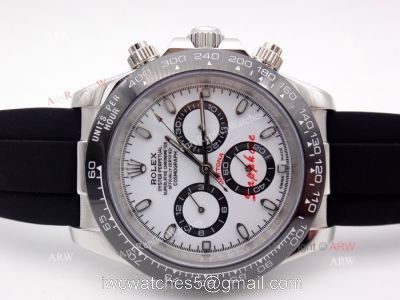 High Qualtiy Copy Rolex Daytona Panda Face Black Ceramic Bezel Watch 40mm watches