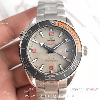 Omega Seamaster Planet Ocean 600m Co-Axial 43.5mm SS Gray Dial 8900 Copy Watch watches