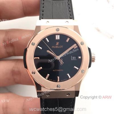 Swiss Grade HUB1112 Hublot Copy Watch Classic Fusion Series Black Dial watches