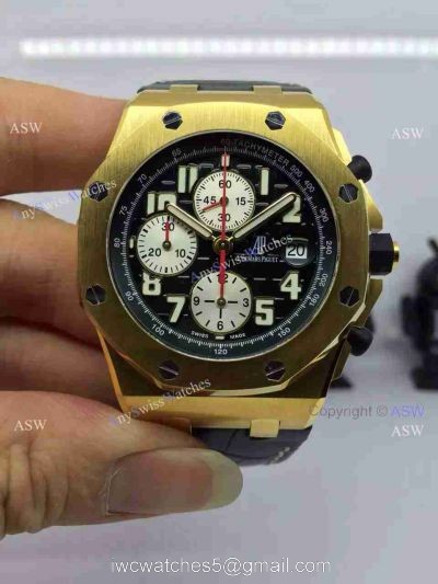 Swiss Audemars Piguet Royal Oak Offshore Monte Napoleone Gold Replica watch watches