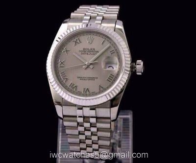 ROLEX DATEJUST SWISS ETA 3135 AUTOMATIC WATCH GRAY FACE watches