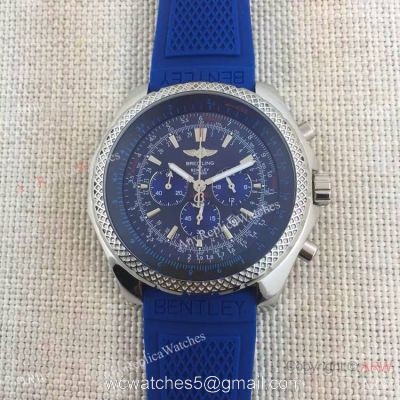 Fake BREITLING Bentley Motors T SS Blue Dial Rubber Watch watches